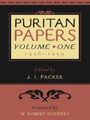 cover image of Puritan Papers: Vol. 1, 1956-1959